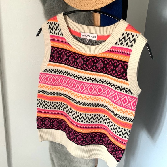 Willow & Wind Sweaters - Neon Sweater Vest